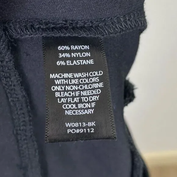 Betabrand Black The Sassiest Pant Yoga Dress Pant Skort Combo Size L Petite - Picture 7 of 7